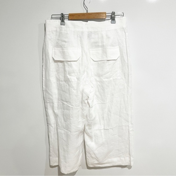 Equipment Femme Kalil Cropped Linen Trouser Pants - Picture 6 of 12